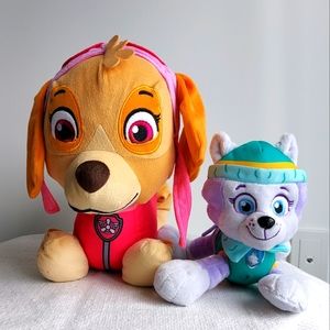 15" Sky & 8" Everest Paw Patrol Plush Toys